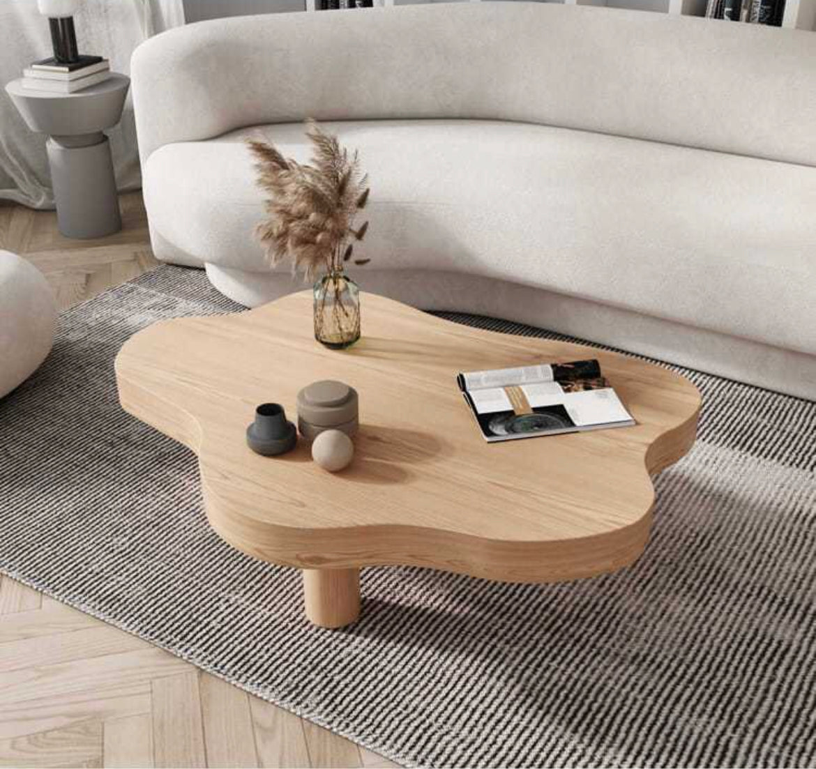 Minimalist Cloud Shaped Coffee Table Creative Accent Table