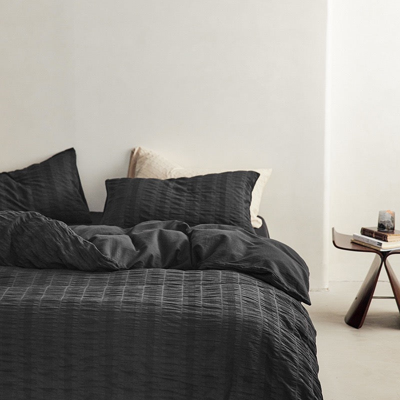 Minimalist Soft Washed Cotton 4-Piece Bedding Set