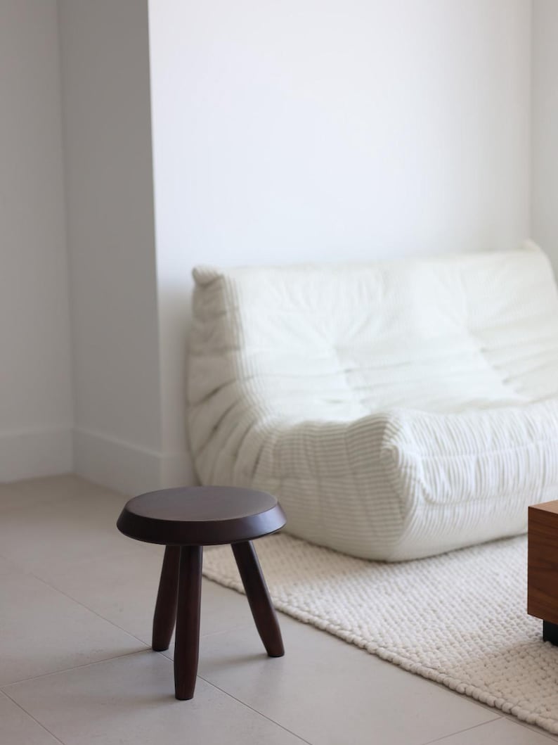 Ausique Decor Handcrafted Solid Hardwood Tripod Stool
