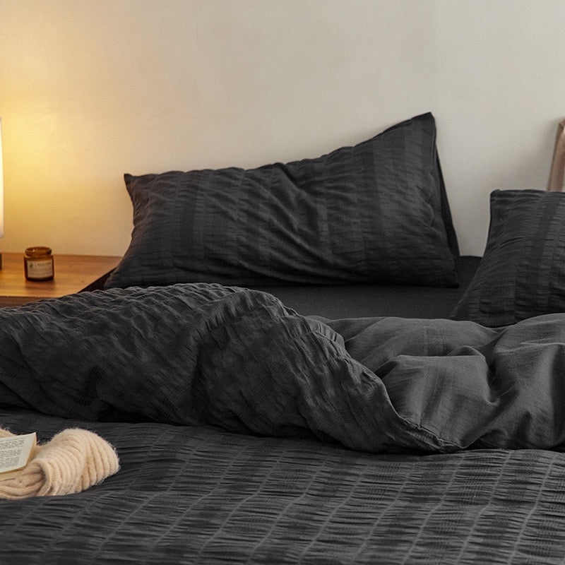 Minimalist Soft Washed Cotton 4-Piece Bedding Set