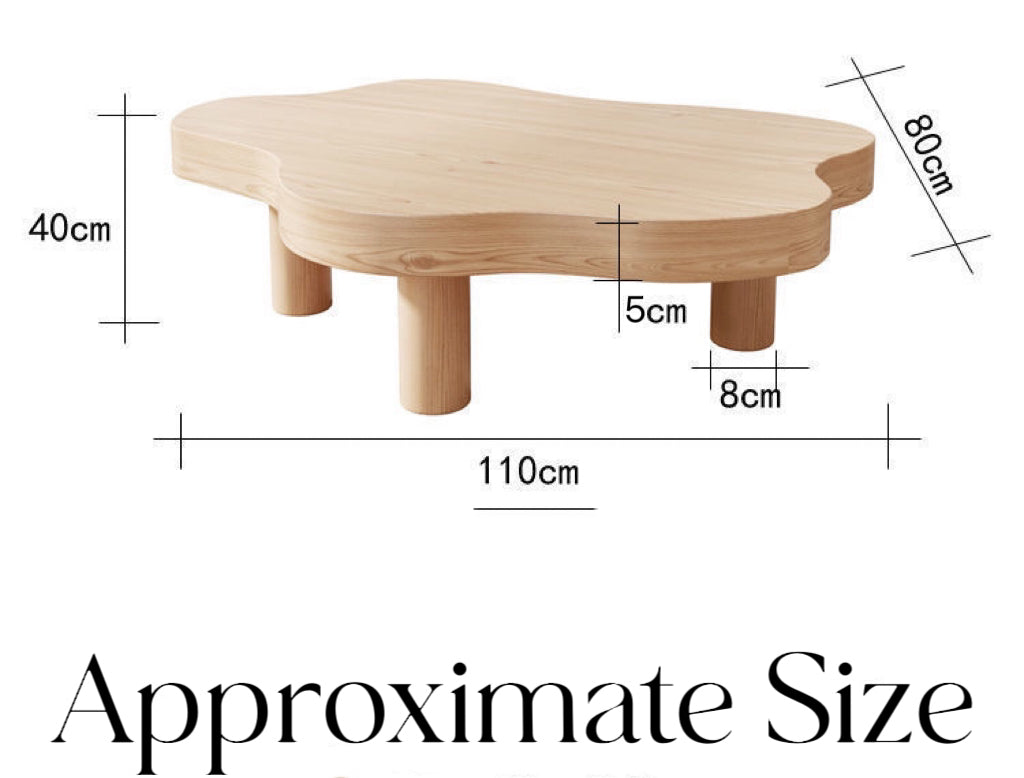 Minimalist Cloud Shaped Coffee Table Creative Accent Table